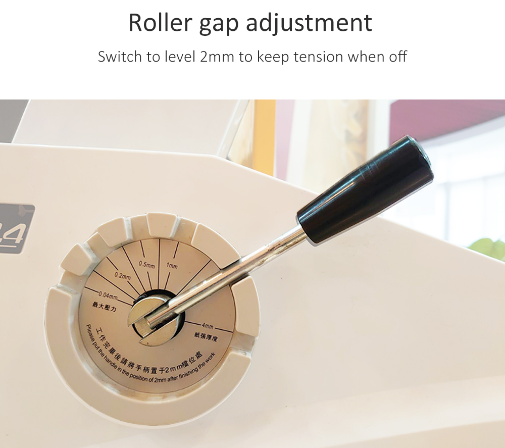Roller gap adjustment